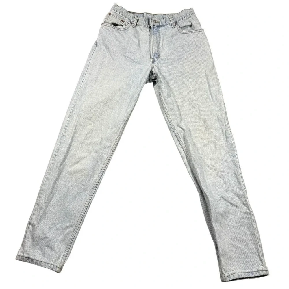 Levis 550 Relaxed Fit Tapered Leg Jeans Mens‎ 28x29 Light Wash Vintage USA 90s